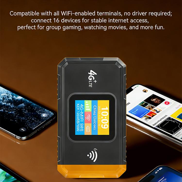 MF967B-E Color Display 300Mbps WiFi6 Portable 4G LTE Mobile Hotspot Router Eurasian Version