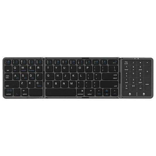 B089 ST Ultra Thin Tri-Folding Wireless Bluetooth Keyboard With Smart Trackpad, B089 ST