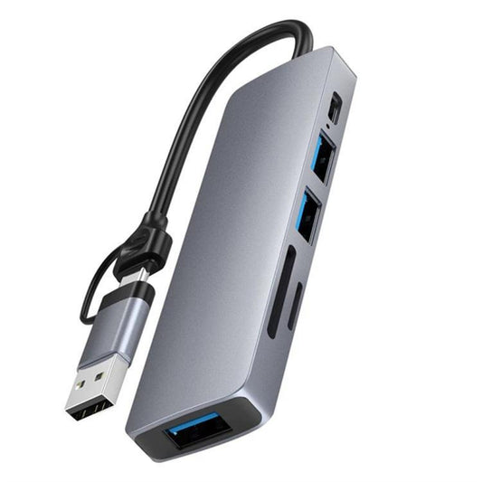 HC-13FL Multi-port Docking Station Type-C / USB-A to USB 3.0 / 2.0, SD TF Card Reader, HC-13FL