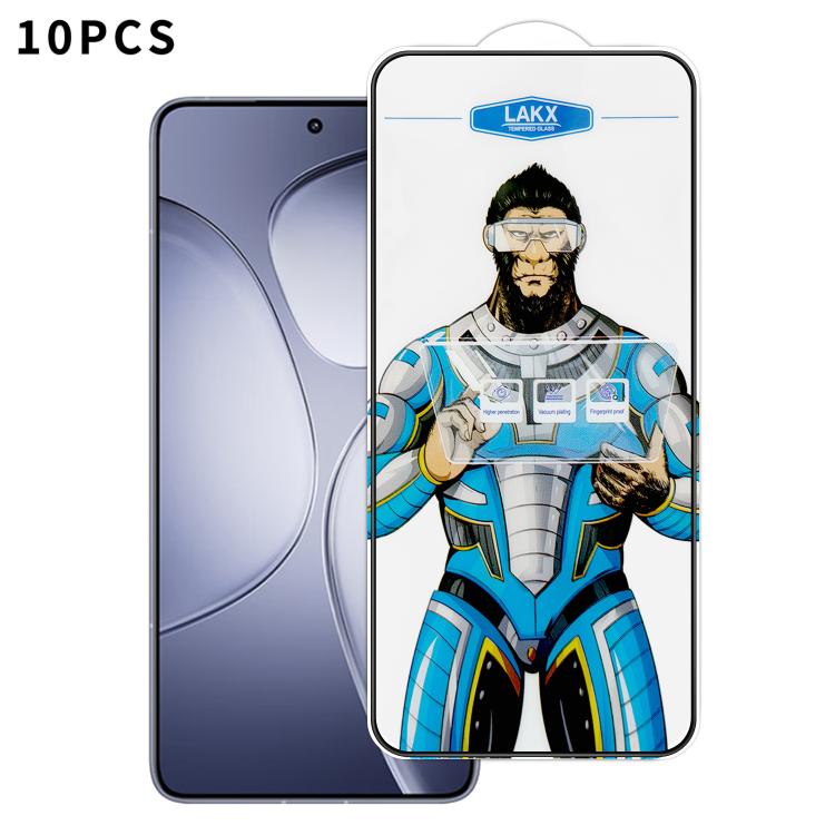 10pcs Blue Gorilla Anti-fingerprint Anti-static Silk Screen HD Electroplated Tempered Glass Film, For Redmi Turbo 5 Max / Poco X8 Pro Max, For Redmi Turbo 5 / Poco X8 Pro 5G, For Xiaomi 17 Ultra, For Redmi K90 Max / Poco F8 Pro Ultra                   ...