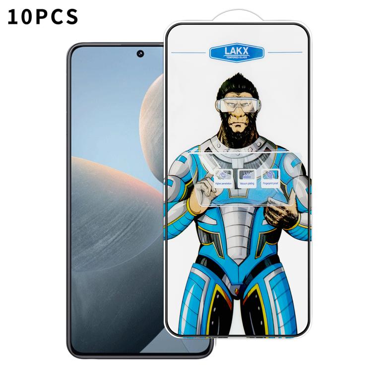 10pcs Blue Gorilla Anti-fingerprint Anti-static Silk Screen HD Electroplated Tempered Glass Film, For Redmi Turbo 5 Max / Poco X8 Pro Max, For Redmi Turbo 5 / Poco X8 Pro 5G, For Xiaomi 17 Ultra, For Redmi K90 Max / Poco F8 Pro Ultra                   ...