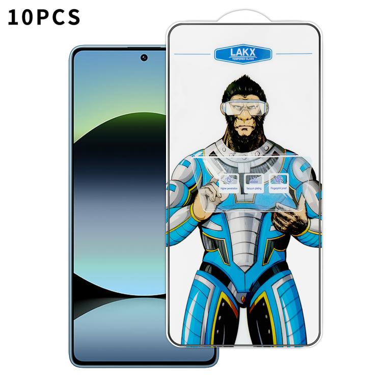 10pcs Blue Gorilla Anti-fingerprint Anti-static Silk Screen HD Electroplated Tempered Glass Film, For Redmi Turbo 5 Max / Poco X8 Pro Max, For Redmi Turbo 5 / Poco X8 Pro 5G, For Xiaomi 17 Ultra, For Redmi K90 Max / Poco F8 Pro Ultra                   ...
