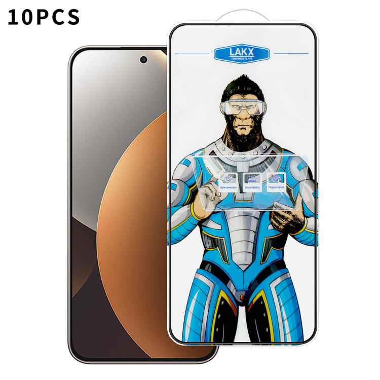 10pcs Blue Gorilla Anti-fingerprint Anti-static Silk Screen HD Electroplated Tempered Glass Film, For Redmi Turbo 5 Max / Poco X8 Pro Max, For Redmi Turbo 5 / Poco X8 Pro 5G, For Xiaomi 17 Ultra, For Redmi K90 Max / Poco F8 Pro Ultra                   ...