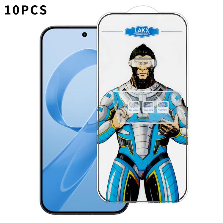 10pcs Blue Gorilla Anti-fingerprint Anti-static Silk Screen HD Electroplated Tempered Glass Film, For Redmi Turbo 5 Max / Poco X8 Pro Max, For Redmi Turbo 5 / Poco X8 Pro 5G, For Xiaomi 17 Ultra, For Redmi K90 Max / Poco F8 Pro Ultra                   ...