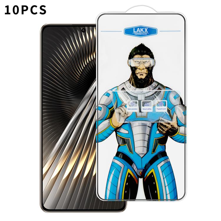 10pcs Blue Gorilla Anti-fingerprint Anti-static Silk Screen HD Electroplated Tempered Glass Film, For Redmi Turbo 5 Max / Poco X8 Pro Max, For Redmi Turbo 5 / Poco X8 Pro 5G, For Xiaomi 17 Ultra, For Redmi K90 Max / Poco F8 Pro Ultra                   ...