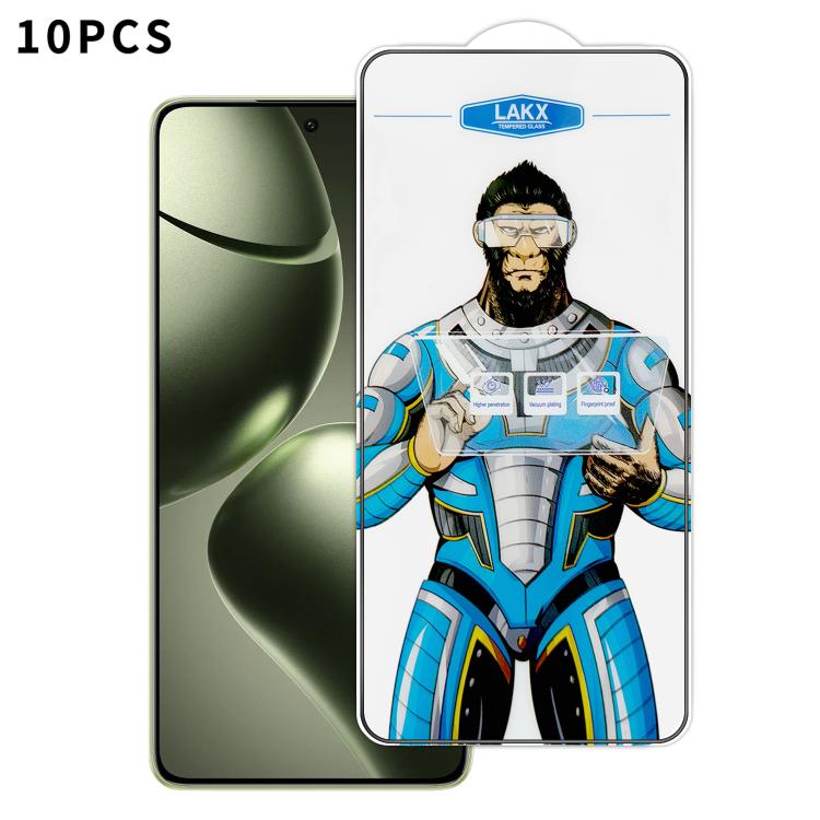 10pcs Blue Gorilla Anti-fingerprint Anti-static Silk Screen HD Electroplated Tempered Glass Film, For Redmi Turbo 5 Max / Poco X8 Pro Max, For Redmi Turbo 5 / Poco X8 Pro 5G, For Xiaomi 17 Ultra, For Redmi K90 Max / Poco F8 Pro Ultra                   ...
