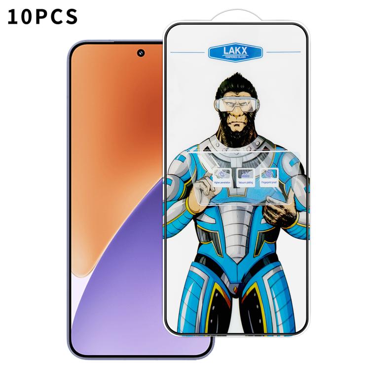 10pcs Blue Gorilla Anti-fingerprint Anti-static Silk Screen HD Electroplated Tempered Glass Film, For Redmi Turbo 5 Max / Poco X8 Pro Max, For Redmi Turbo 5 / Poco X8 Pro 5G, For Xiaomi 17 Ultra, For Redmi K90 Max / Poco F8 Pro Ultra                   ...