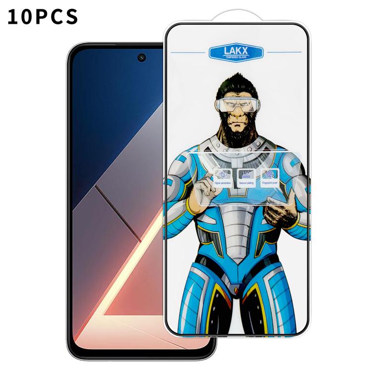 10pcs Blue Gorilla Anti-fingerprint Anti-static Silk Screen HD Electroplated Tempered Glass Film, For Redmi Turbo 5 Max / Poco X8 Pro Max, For Redmi Turbo 5 / Poco X8 Pro 5G, For Xiaomi 17 Ultra, For Redmi K90 Max / Poco F8 Pro Ultra                   ...