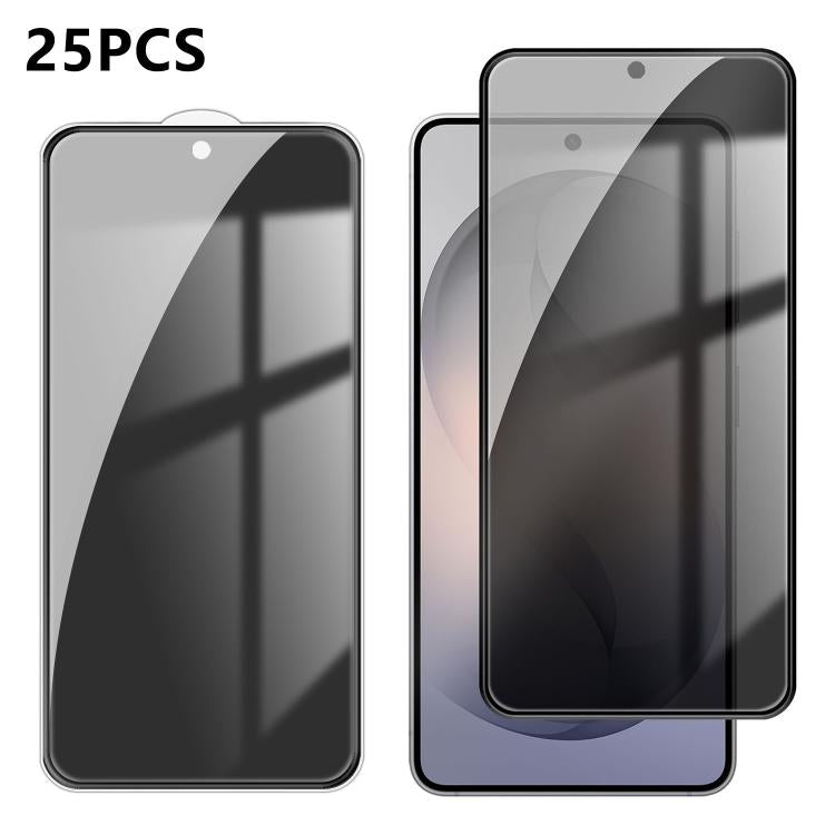 25pcs High-Aluminum Full-Coverage Anti-Fingerprint Screen-Printed Privacy Tempered Glass Film, For Galaxy A08 4G / 5G, For Galaxy A18 4G / 5G, For Galaxy M47 5G, For Galaxy Z Fold8 5G Outer Screen, For Galaxy Z Fold8 Ultra 5G Outer Screen              ...