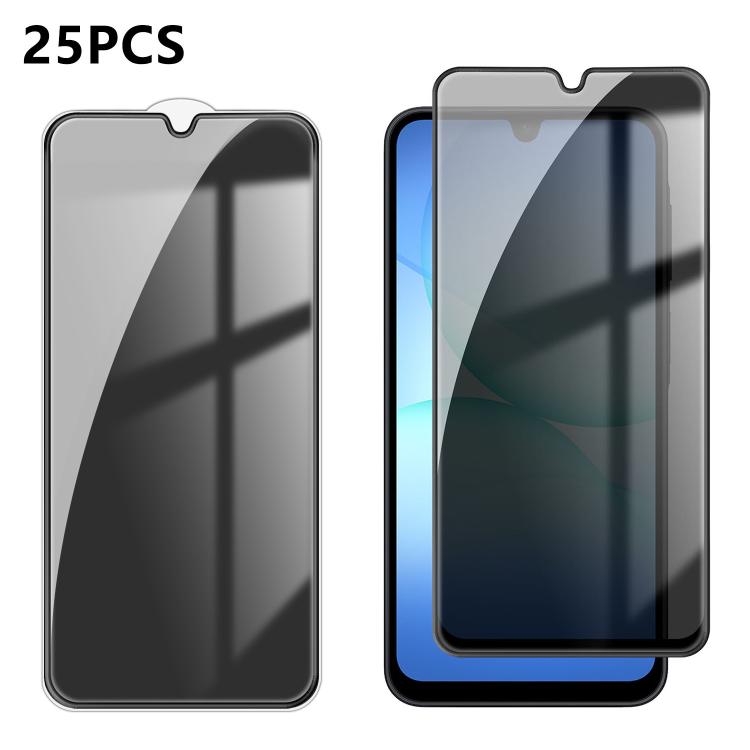 25pcs High-Aluminum Full-Coverage Anti-Fingerprint Screen-Printed Privacy Tempered Glass Film, For Galaxy A08 4G / 5G, For Galaxy A18 4G / 5G, For Galaxy M47 5G, For Galaxy Z Fold8 5G Outer Screen, For Galaxy Z Fold8 Ultra 5G Outer Screen              ...