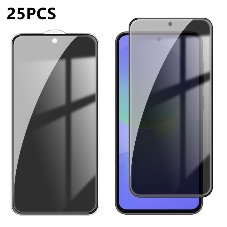 25pcs High-Aluminum Full-Coverage Anti-Fingerprint Screen-Printed Privacy Tempered Glass Film, For Galaxy A08 4G / 5G, For Galaxy A18 4G / 5G, For Galaxy M47 5G, For Galaxy Z Fold8 5G Outer Screen, For Galaxy Z Fold8 Ultra 5G Outer Screen              ...