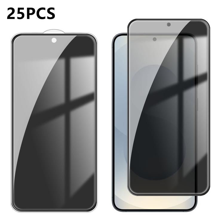 25pcs High-Aluminum Full-Coverage Anti-Fingerprint Screen-Printed Privacy Tempered Glass Film, For Galaxy A08 4G / 5G, For Galaxy A18 4G / 5G, For Galaxy M47 5G, For Galaxy Z Fold8 5G Outer Screen, For Galaxy Z Fold8 Ultra 5G Outer Screen              ...