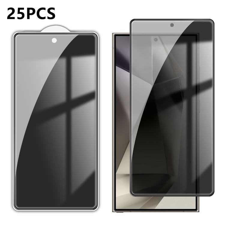 25pcs High-Aluminum Full-Coverage Anti-Fingerprint Screen-Printed Privacy Tempered Glass Film, For Galaxy Z Fold8 5G Outer Screen, For Galaxy Z Fold8 Ultra 5G Outer Screen, For Galaxy Z Flip8 5G Outer Screen, For Galaxy S26+ 5G, For  Galaxy S26 5G     ...
