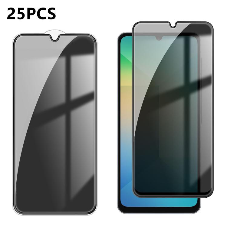 25pcs High-Aluminum Full-Coverage Anti-Fingerprint Screen-Printed Privacy Tempered Glass Film, For Galaxy A08 4G / 5G, For Galaxy A18 4G / 5G, For Galaxy M47 5G, For Galaxy Z Fold8 5G Outer Screen, For Galaxy Z Fold8 Ultra 5G Outer Screen              ...