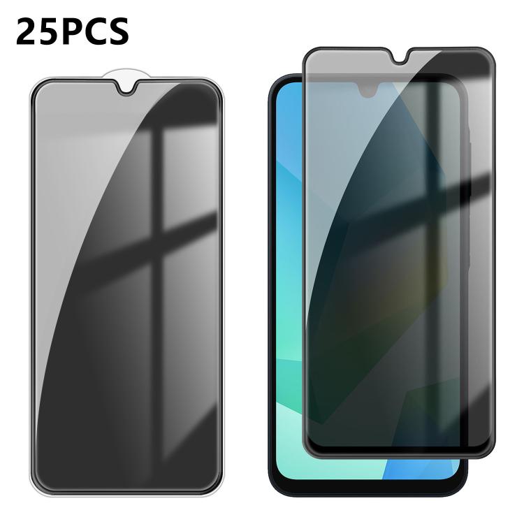 25pcs High-Aluminum Full-Coverage Anti-Fingerprint Screen-Printed Privacy Tempered Glass Film, For Galaxy A08 4G / 5G, For Galaxy A18 4G / 5G, For Galaxy M47 5G, For Galaxy Z Fold8 5G Outer Screen, For Galaxy Z Fold8 Ultra 5G Outer Screen              ...