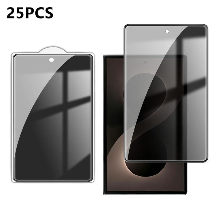 25pcs High-Aluminum Full-Coverage Anti-Fingerprint Screen-Printed Privacy Tempered Glass Film, For Galaxy A08 4G / 5G, For Galaxy A18 4G / 5G, For Galaxy M47 5G, For Galaxy Z Fold8 5G Outer Screen, For Galaxy Z Fold8 Ultra 5G Outer Screen              ...