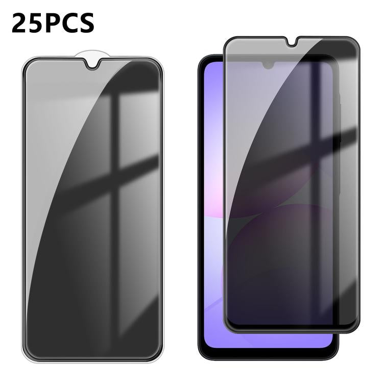 25pcs High-Aluminum Full-Coverage Anti-Fingerprint Screen-Printed Privacy Tempered Glass Film, For Galaxy A08 4G / 5G, For Galaxy A18 4G / 5G, For Galaxy M47 5G, For Galaxy Z Fold8 5G Outer Screen, For Galaxy Z Fold8 Ultra 5G Outer Screen              ...
