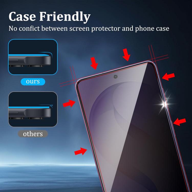 25pcs High-Aluminum Full-Coverage Anti-Fingerprint Screen-Printed Privacy Tempered Glass Film, For Galaxy Z Fold8 5G Outer Screen, For Galaxy Z Fold8 Ultra 5G Outer Screen, For Galaxy Z Flip8 5G Outer Screen, For Galaxy S26+ 5G, For  Galaxy S26 5G     ...