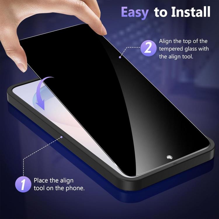 25pcs High-Aluminum Full-Coverage Anti-Fingerprint Screen-Printed Privacy Tempered Glass Film, For Galaxy Z Fold8 5G Outer Screen, For Galaxy Z Fold8 Ultra 5G Outer Screen, For Galaxy Z Flip8 5G Outer Screen, For Galaxy S26+ 5G, For  Galaxy S26 5G     ...