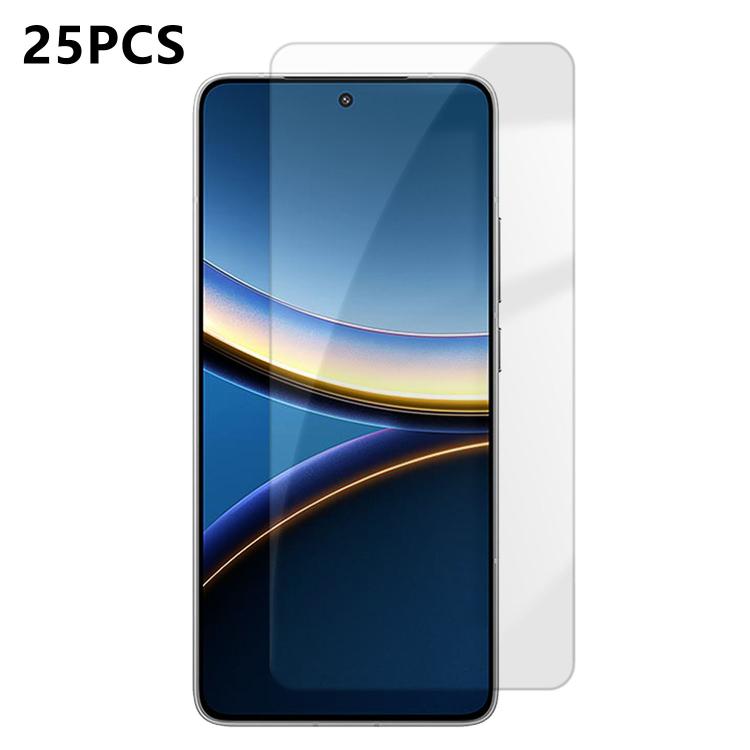 25pcs High-Aluminum Semi-Screen Anti-Fingerprint HD Tempered Glass Film, For Xiaomi 17 Max 5G, For Redmi K90 Max 5G, For Xiaomi 17 Ultra, For Redmi K90, For Redmi K90 Pro Max, For Xiaomi 17 Pro Max, For Redmi Note 15 Pro 5G Global 163.6mm              ...