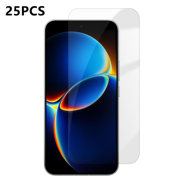 25pcs High-Aluminum Semi-Screen Anti-Fingerprint HD Tempered Glass Film, For Xiaomi 17 Max 5G, For Redmi K90 Max 5G, For Xiaomi 17 Ultra, For Redmi K90, For Redmi K90 Pro Max, For Xiaomi 17 Pro Max, For Redmi Note 15 Pro 5G Global 163.6mm              ...