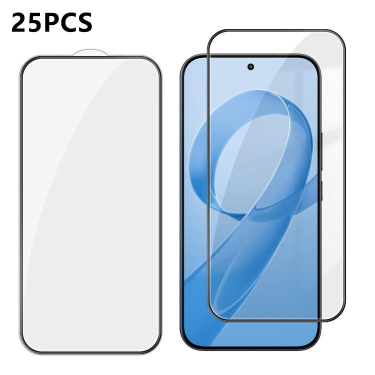 25pcs High-Aluminum Full-Coverage Anti-Fingerprint Screen-Printed HD Tempered Glass Film, For Xiaomi 17 Max 5G, For Redmi K90 Max 5G, For Xiaomi Poco C81 Pro 4G, For Redmi R70m 5G, For Redmi R70 5G, For Xiaomi 17T 5G, For Xiaomi 17 Ultra               ...