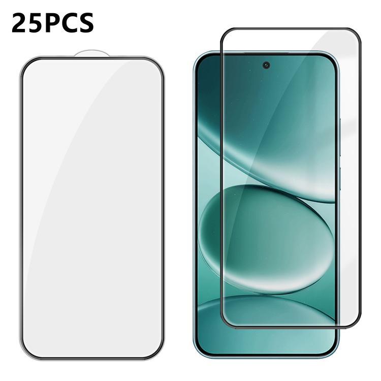 25pcs High-Aluminum Full-Coverage Anti-Fingerprint Screen-Printed HD Tempered Glass Film, For Redmi A7 4G 171.8mm, For Redmi 17C 4G, For Redmi K90 Ultra 5G, For Xiaomi 17 Max 5G, For Redmi K90 Max 5G, For Xiaomi Poco C81 Pro 4G, For Redmi R70m 5G      ...