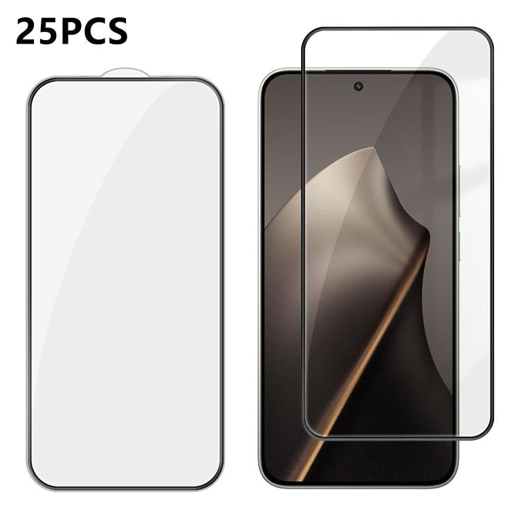 25pcs High-Aluminum Full-Coverage Anti-Fingerprint Screen-Printed HD Tempered Glass Film, For Redmi A7 4G 171.8mm, For Redmi 17C 4G, For Redmi K90 Ultra 5G, For Xiaomi 17 Max 5G, For Redmi K90 Max 5G, For Xiaomi Poco C81 Pro 4G, For Redmi R70m 5G      ...