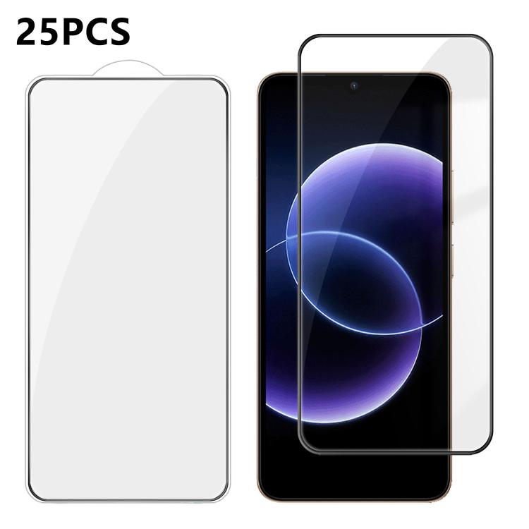 25pcs High-Aluminum Full-Coverage Anti-Fingerprint Screen-Printed HD Tempered Glass Film, For Redmi A7 4G 171.8mm, For Redmi 17C 4G, For Redmi K90 Ultra 5G, For Xiaomi 17 Max 5G, For Redmi K90 Max 5G, For Xiaomi Poco C81 Pro 4G, For Redmi R70m 5G      ...