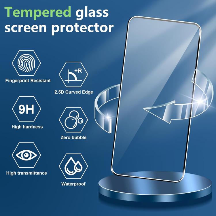 25pcs High-Aluminum Full-Coverage Anti-Fingerprint Screen-Printed HD Tempered Glass Film, For Xiaomi 17 Max 5G, For Redmi K90 Max 5G, For Xiaomi Poco C81 Pro 4G, For Redmi R70m 5G, For Redmi R70 5G, For Xiaomi 17T 5G, For Xiaomi 17 Ultra               ...
