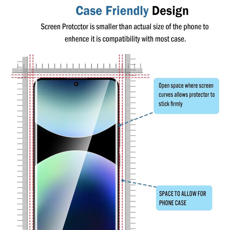 25pcs High-Aluminum Full-Coverage Anti-Fingerprint Screen-Printed HD Curved Tempered Glass Film, For Redmi Note 15 4G / 5G Global 164mm, For Redmi Note 15 Pro+ Global 163.3mm, For Xiaomi 15S Pro, For Xiaomi Poco X7, For Xiaomi 15 Ultra, For Xiaomi 15 P...