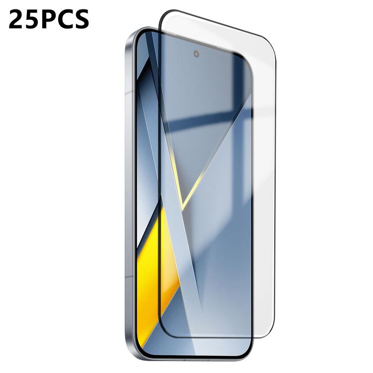 25pcs Ultra-thin Ultrasonic HD Screen-Printed High-Alumina Full Glue Tempered Glass Film, For Xiaomi Poco F8 Ultra, For Redmi Note 15 Pro 4G Global 163.2mm, For Xiaomi Poco F8 Pro, For Redmi K90 Pro Max Champion Edition, For Redmi K90                  ...