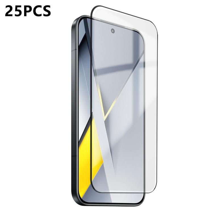 25pcs Ultra-thin Ultrasonic HD Screen-Printed High-Alumina Full Glue Tempered Glass Film, For Xiaomi Poco F8 Ultra, For Redmi Note 15 Pro 4G Global 163.2mm, For Xiaomi Poco F8 Pro, For Redmi K90 Pro Max Champion Edition, For Redmi K90                  ...