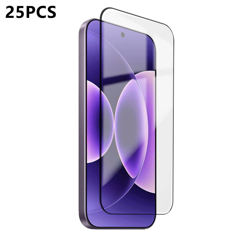 25pcs Ultra-thin Ultrasonic HD Screen-Printed High-Alumina Full Glue Tempered Glass Film, For Xiaomi Poco F8 Ultra, For Redmi Note 15 Pro 4G Global 163.2mm, For Xiaomi Poco F8 Pro, For Redmi K90 Pro Max Champion Edition, For Redmi K90                  ...