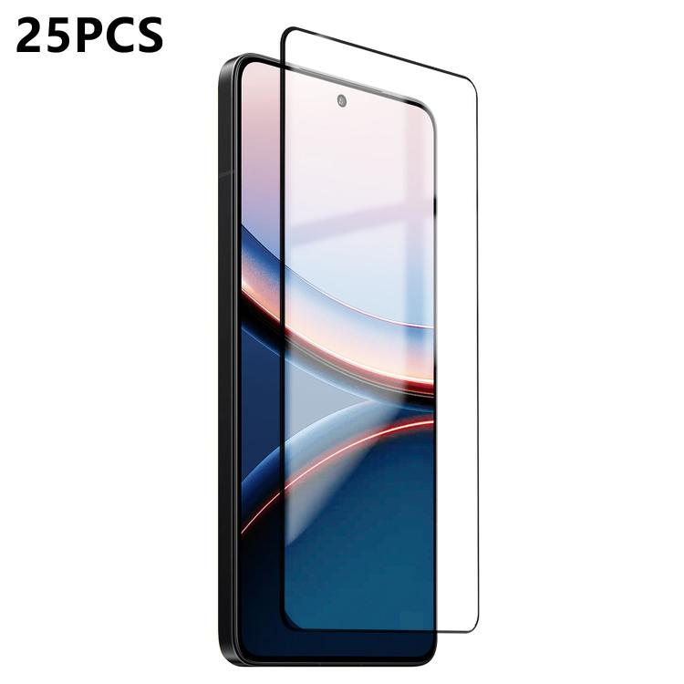 25pcs Ultra-thin Ultrasonic HD Screen-Printed High-Alumina Full Glue Tempered Glass Film, For Xiaomi Poco F8 Ultra, For Redmi Note 15 Pro 4G Global 163.2mm, For Xiaomi Poco F8 Pro, For Redmi K90 Pro Max Champion Edition, For Redmi K90                  ...