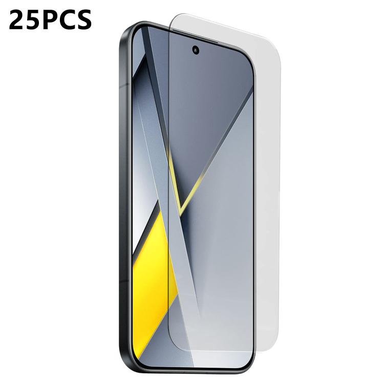 25pcs 3D Curved Semi-Screen No White Border High-Alumina Full Glue HD Tempered Glass Film, For Xiaomi Poco F8 Ultra, For Xiaomi Poco F8 Pro, For Xiaomi 17 Pro Max, For Xiaomi 17 Pro, For Xiaomi 17, For Xiaomi Poco F7 Ultra, For Xiaomi Poco F7 Pro