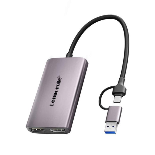 Lemorele AC02L 4K HDMI Capture Card 1080P 60FPS Ultra-Low Latency for Live Streaming, AC02L