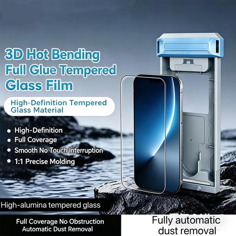 3D Curved Full Glue Full-Screen Easy Install Box Dust-Free Anti-Fingerprint Tempered Glass Film, For Xiaomi 17 Ultra, For Redmi K90, For Redmi K90 Pro Max, For Xiaomi 17 Pro Max, For Xiaomi 17 Pro, For Xiaomi 17