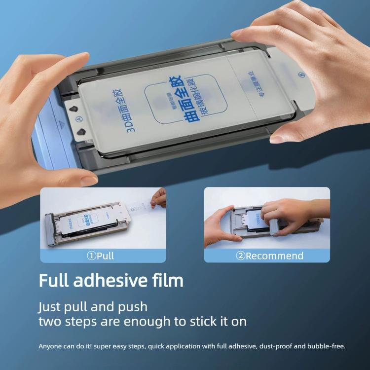 3D Curved Full Glue Full-Screen Easy Install Box Dust-Free Anti-Fingerprint Tempered Glass Film, For Xiaomi 17 Ultra, For Redmi K90, For Redmi K90 Pro Max, For Xiaomi 17 Pro Max, For Xiaomi 17 Pro, For Xiaomi 17