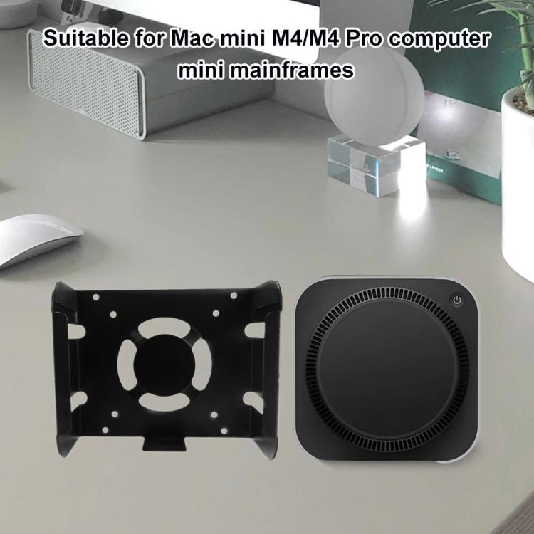 For Mac Mini M4/M4 Pro 2024 Smart Host Full Metal Wall Mount Rack, For Mac Mini M4/M4 Pro 2024