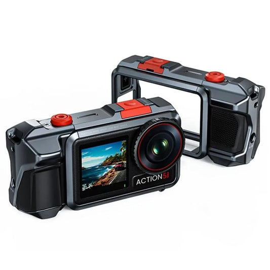 For DJI Osmo Action 3 / 4 / 5 Pro Cage Frame Action Camera Aluminum Alloy Protective Case