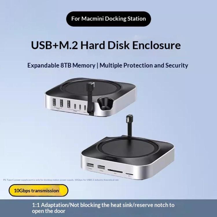 UGREEN CM841-65487 11-in-1 M.2 NVMe SSD Enclosure Docking Station for Mac Mini M4 / M4 Pro, CM841-65487