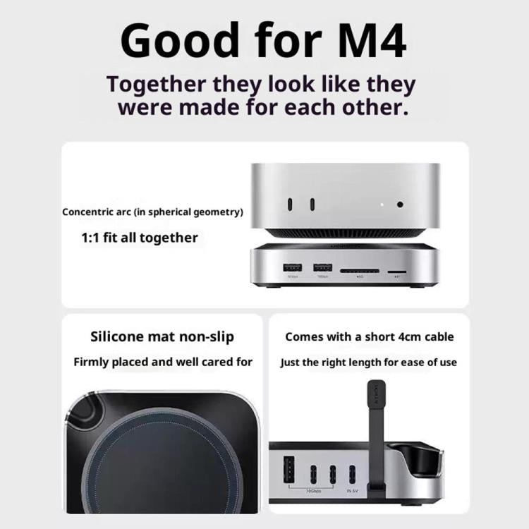 UGREEN CM841-65487 11-in-1 M.2 NVMe SSD Enclosure Docking Station for Mac Mini M4 / M4 Pro, CM841-65487