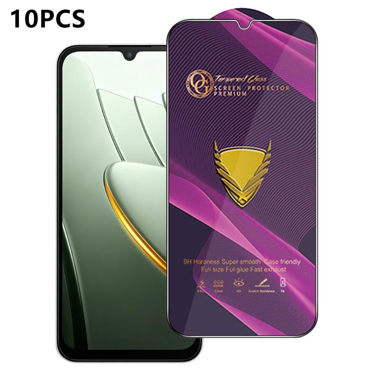 10pcs OG Purple Large-Arc Anti-Static High-Alumina Screen-Printed HD Tempered Glass Film, For Redmi K90 Max, For Xiaomi Poco C81x 4G, For Xiaomi Poco C81 Pro 4G, For Redmi R70m, For Redmi R70, For Xiaomi Poco C85x 5G, For Redmi 15a 5G                  ...