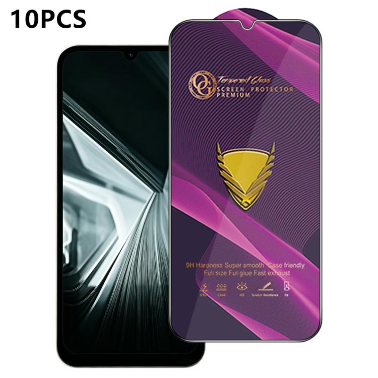 10pcs OG Purple Large-Arc Anti-Static High-Alumina Screen-Printed HD Tempered Glass Film, For Redmi K90 Max, For Xiaomi Poco C81x 4G, For Xiaomi Poco C81 Pro 4G, For Redmi R70m, For Redmi R70, For Xiaomi Poco C85x 5G, For Redmi 15a 5G                  ...