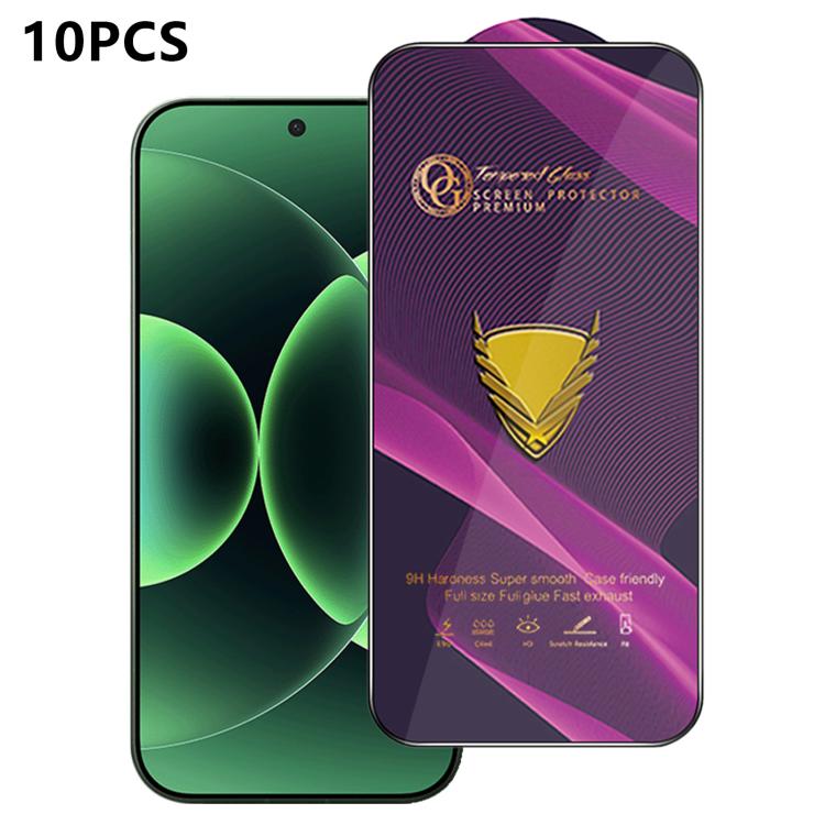 10pcs OG Purple Large-Arc Anti-Static High-Alumina Screen-Printed HD Tempered Glass Film, For Redmi K90 Max, For Xiaomi Poco C81x 4G, For Xiaomi Poco C81 Pro 4G, For Redmi R70m, For Redmi R70, For Xiaomi Poco C85x 5G, For Redmi 15a 5G                  ...