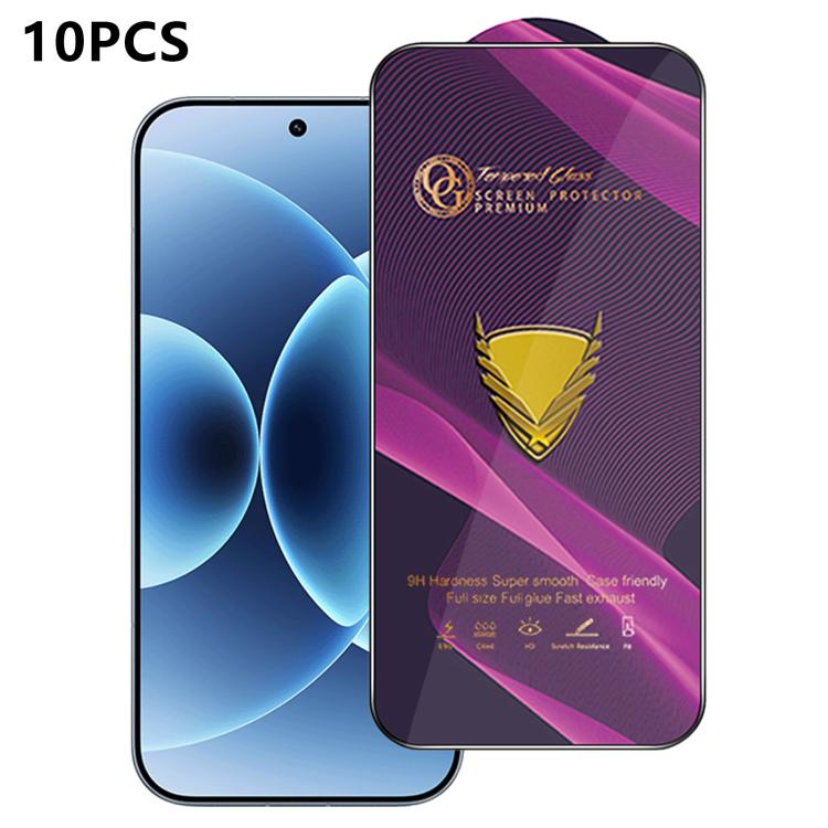 10pcs OG Purple Large-Arc Anti-Static High-Alumina Screen-Printed HD Tempered Glass Film, For Redmi K90 Max, For Xiaomi Poco C81x 4G, For Xiaomi Poco C81 Pro 4G, For Redmi R70m, For Redmi R70, For Xiaomi Poco C85x 5G, For Redmi 15a 5G                  ...