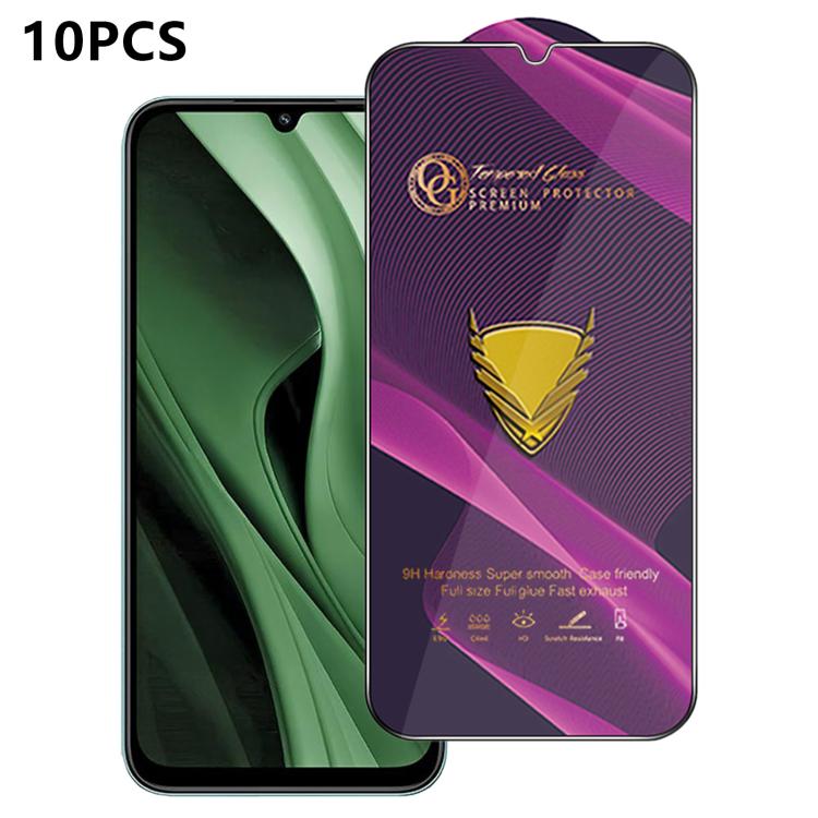 10pcs OG Purple Large-Arc Anti-Static High-Alumina Screen-Printed HD Tempered Glass Film, For Redmi K90 Max, For Xiaomi Poco C81x 4G, For Xiaomi Poco C81 Pro 4G, For Redmi R70m, For Redmi R70, For Xiaomi Poco C85x 5G, For Redmi 15a 5G                  ...