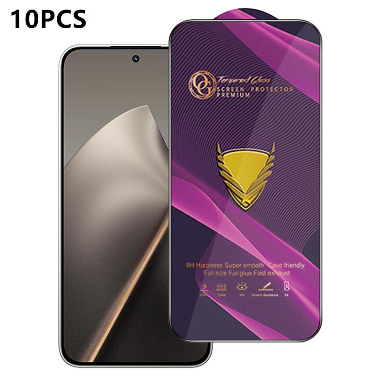 10pcs OG Purple Large-Arc Anti-Static High-Alumina Screen-Printed HD Tempered Glass Film, For Redmi K90 Max, For Xiaomi Poco C81x 4G, For Xiaomi Poco C81 Pro 4G, For Redmi R70m, For Redmi R70, For Xiaomi Poco C85x 5G, For Redmi 15a 5G                  ...