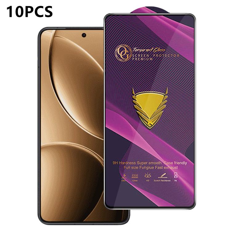 10pcs OG Purple Large-Arc Anti-Static High-Alumina Screen-Printed HD Tempered Glass Film, For Redmi K90 Max, For Xiaomi Poco C81x 4G, For Xiaomi Poco C81 Pro 4G, For Redmi R70m, For Redmi R70, For Xiaomi Poco C85x 5G, For Redmi 15a 5G                  ...